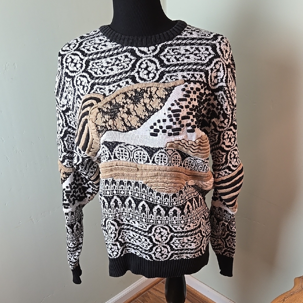 Vtg Tundra Canada Textured Sweater